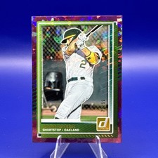JACOB WILSON 2025 Panini Donruss #76 PURPLE ICE /99 (RC) Oakland As
