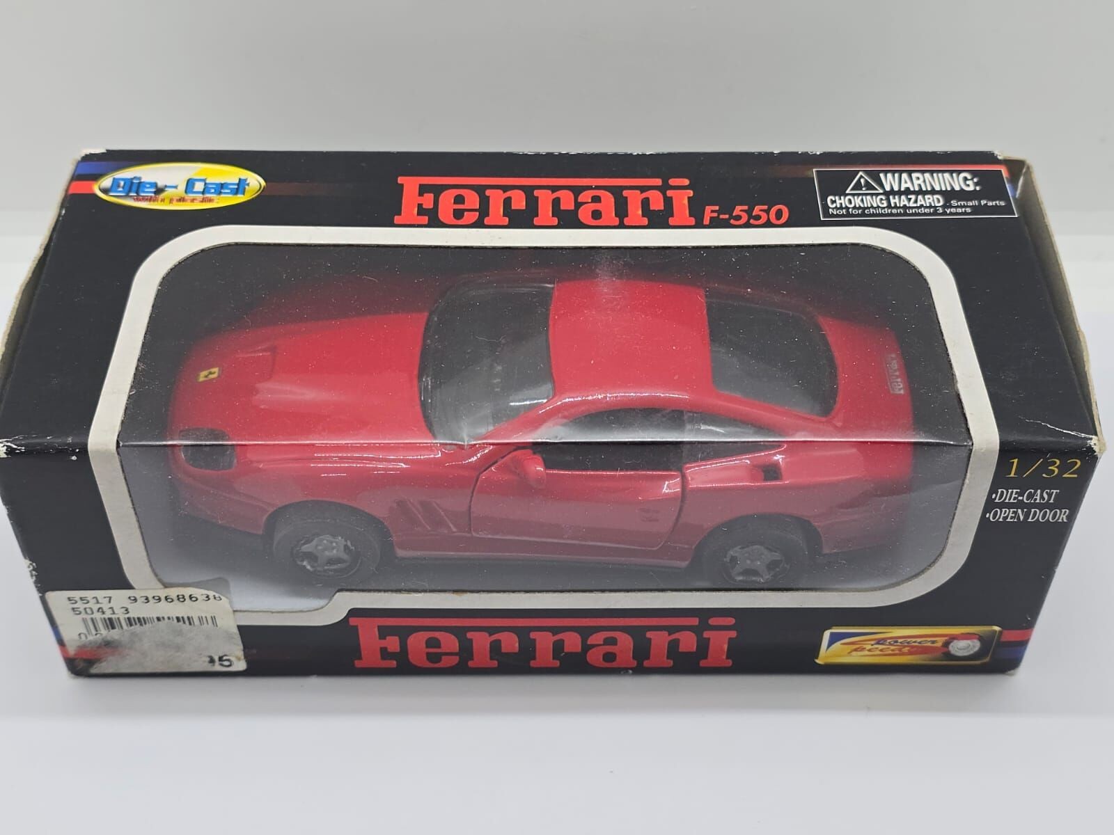 NewRay Speedy Power 1:32 Ferrari F-550 Vintage Diecast Open Door Red Model Car