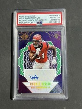 2023 Panini Illusions Will Anderson Jr Rookie Vision Sig Green /10 PSA 8/10