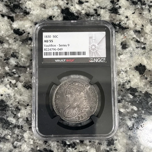 U.S. 1830 CAPPED BUST HALF DOLLAR NGC AU-55