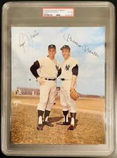 Roger Maris & Mickey Mantle Yankees Signed 8x10 Auto Photo (PSA Authenicated)