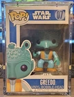 FUNKO POP STAR WARS GREEDO #07 RARE VAULTED ORIGINAL BLUE BOX LARGE FONT GRAIL!!