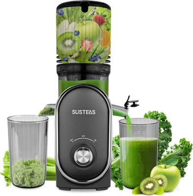 #ad SUSTEAS 300W Cold Press Juicer 50 oz Capacity Easy Clean High Yield Gray *NEW* $53.99
