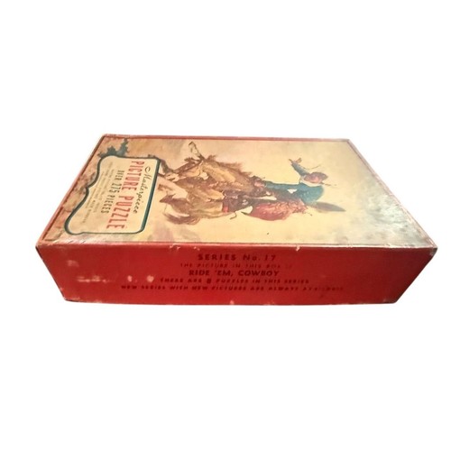 Puzzle quadro capolavoro vintage puzzle western cowboy bucking bronco 275 pezzi - Foto 6 di 10
