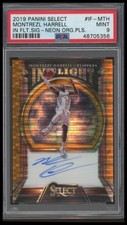 2019 Panini Select #IF-MTH Montrezl Harrell In Flight Auto Neon Orange PSA 9
