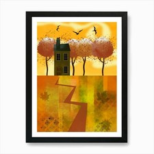 Autumn Equinox Art Print Framed Wall Art Poster Canvas Print