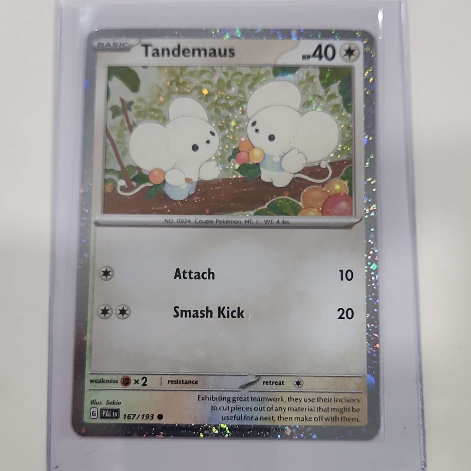 Pokémon Pawmi EX 040 Cosmos Holo Sv: Scarlet & Violet Promo Basic Card English