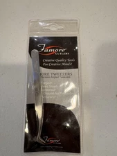 Famore Cutlery Vintage German 4.5 inch Angled Precisions Tweezers New