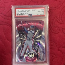 1997 Pinnacle Totally Certified #53 Ken Griffey Jr w PelPlatinum Red /3999 - PSA
