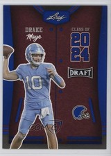 2023 Leaf Draft Class of 2024 Blue Drake Maye #79 0b0g