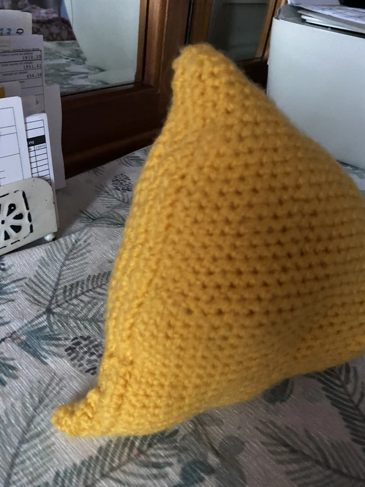 Crocheted Sunny Yellow Tablet Holder Stand - Image 2 of 4