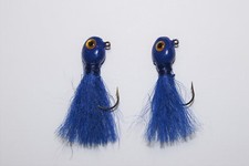 Walleye Hair Jigs w/Wire Keeper,1/16, 3/32, 1/8, 1/4, 3/8, 1/2 & 5/8 Oz., 4/PACK