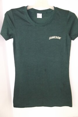 Jameson Irish Whiskey Promo Green Short Sleeve T Shirt New Ladies Sz L