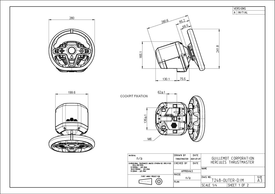 THRUSTMASTER T248 RACING WHEEL MOUNTING BOLTS SCREWS HARD MOUNT KIT - Image 2 of 2