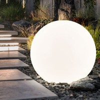 Solarlampe Solarleuchte AußEnlampe Kugelleuchte IP44 Erdspieß Akku Warmweiß Led