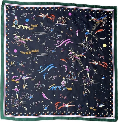 Tory Burch Daydream Silk Scarf 36" X36" - Picture 5 of 5
