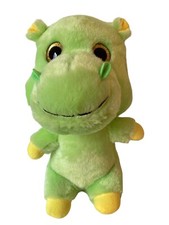 Green Hippo World Plush Inc 10.5" Stuffed Animal Toy Yellow WP21342
