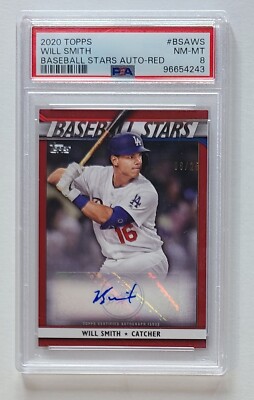 topps Will Smith Dodgers 直筆 サイン カード 6/25 Will Smith Signed Auto 2020 Topps Baseball Stars Red Dodgers