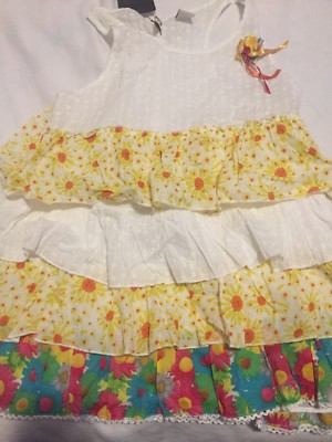 NEW Desigual Kids  Girls Ruffles Top, Size 13/14