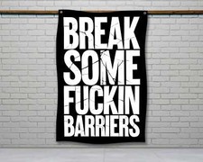 Motivational Gym Flag - Fitness Wall Art for Home Gym Decor