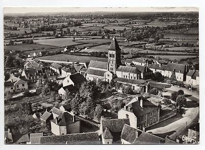 SAINT MENOUX  allier CPA 03 vue générale vue arienne du village