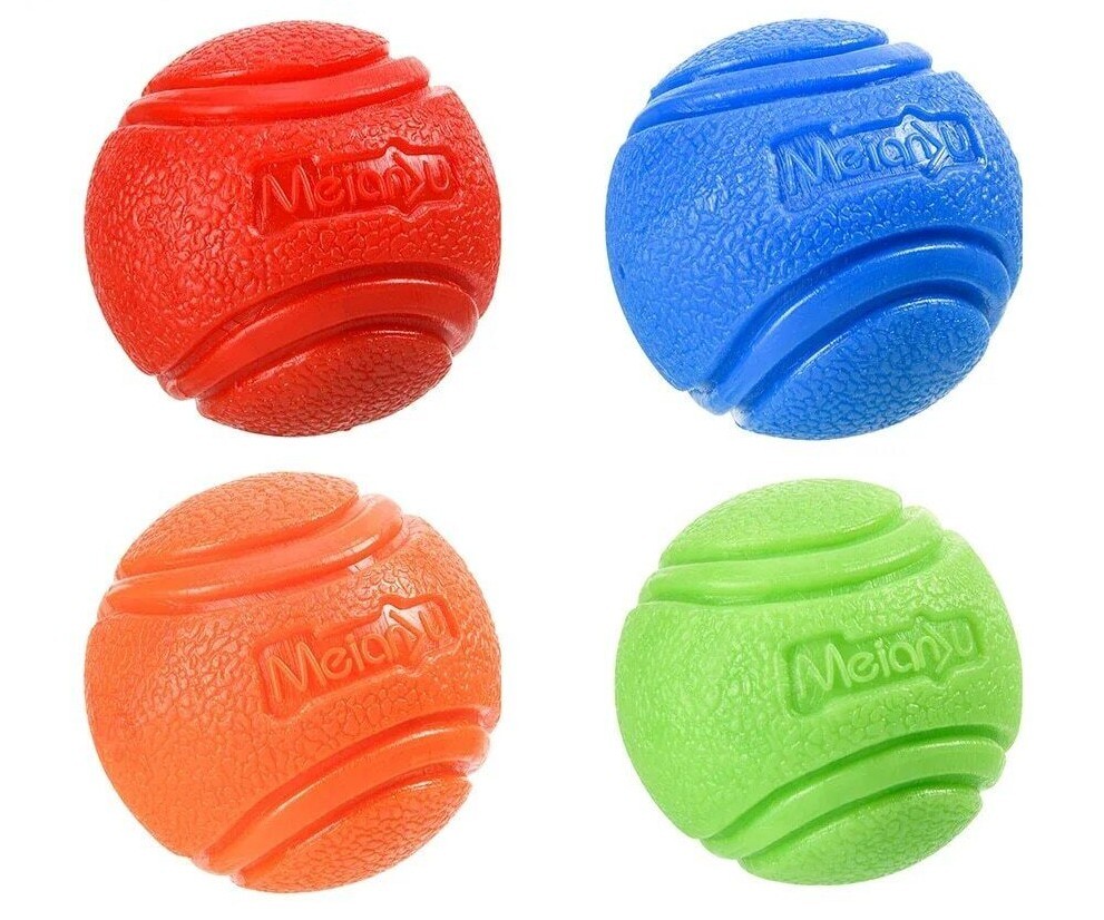 Hard Rubber Balls for Dogs Indestructible Dog Training Ball eBay