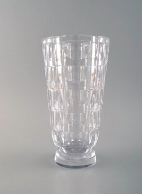 SIMON GATE für Orrefors, ''Tusen fönster'': Art Deco Vase ''Tausend Fenster''.