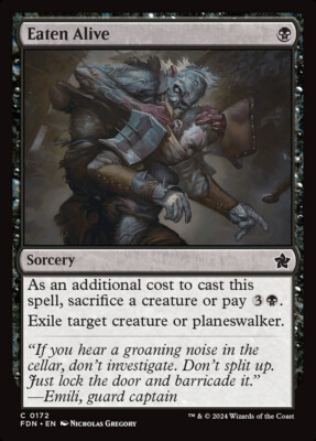 Magic MTG Tradingcard Foundations 2024 Eaten Alive 172/730
