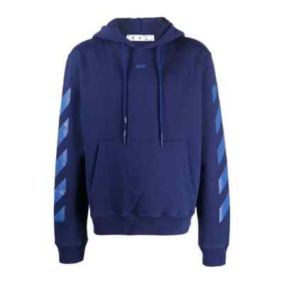 Off-White Rubber Arrow Hoodie Blue Blue Size M