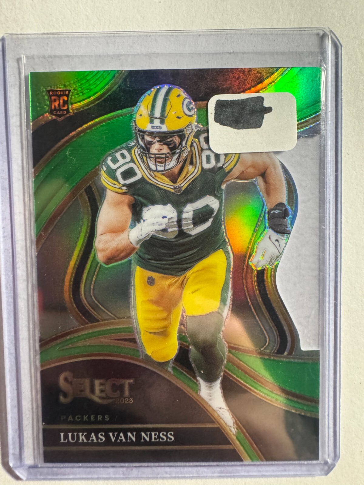 K277,102 - 2023 Select Prizm Neon Green Die Cut #239 Lukas Van Ness #/499