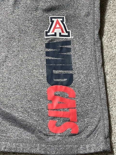 Arizona Wildcats Basketball Sweatpants Mens XL Athletic NCAA Drawstring Gray - Image 3 of 4