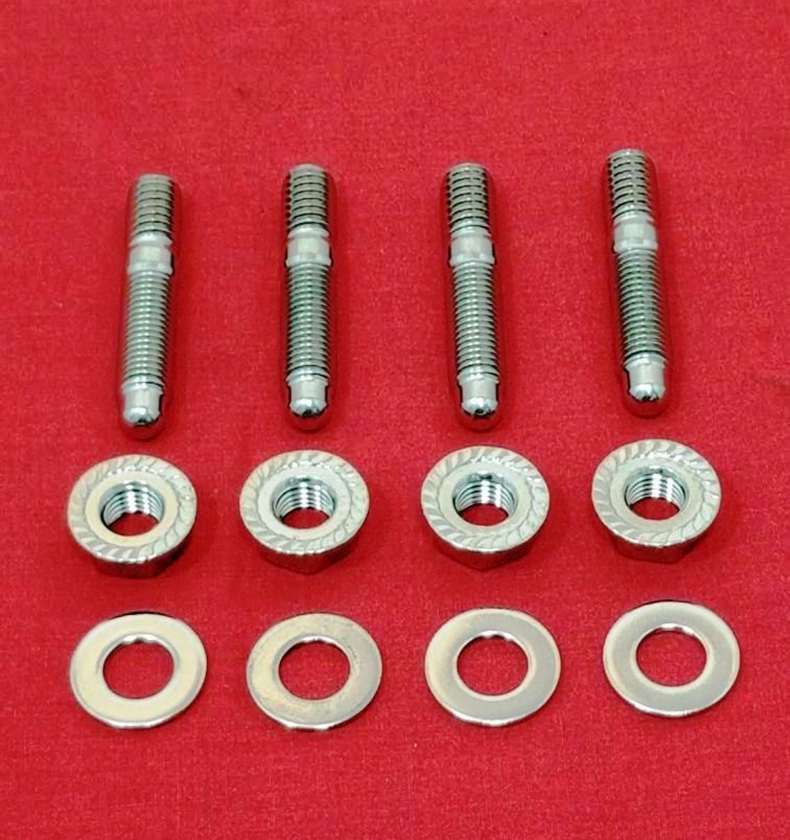 CARB STUD KIT BOLTS ARP GRADE 8 POLISHED STAINLESS STEEL HOLLEY