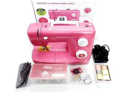 Singer Simple 3223 Automatic Zig-Zag Electric Sewing Machine (Pink) + Free Ship