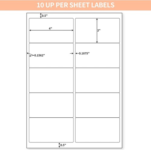 Address Shipping Labels 8.5x5.5 Self-Adhesive Blank for Laser & Inkjet Any Size - Picture 13 of 16
