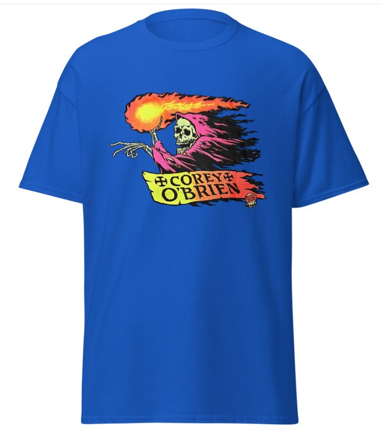 TShirt Corey O'Brien S M L XL Skateboard Vision Powell Santa Cruz Reaper Vintage-image