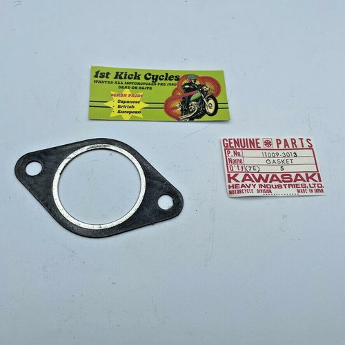 NOS Kawasaki 11009-3013 Exhaust Gasket Intruder Invader Snowmobile 1979-81 OEM - Picture 2 of 2