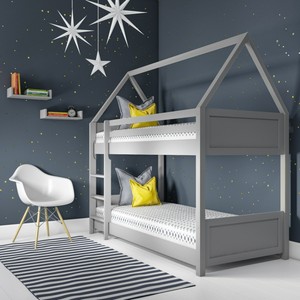 Coco House Bunk Bed In Light Grey Cc005 Ebay