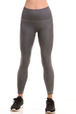 Yelete Womens Athletic Workout Yoga Pants Leggings CHARCOAL GRAY Sz MEDIUM/LARGE