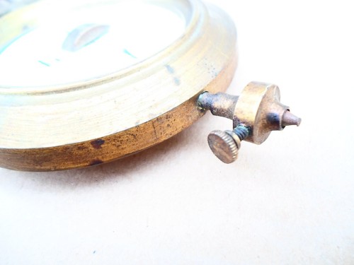 Rare Antique Bronze R/A Pendulum For French Portico Wooden Column Clock Type 19c - Picture 9 of 12