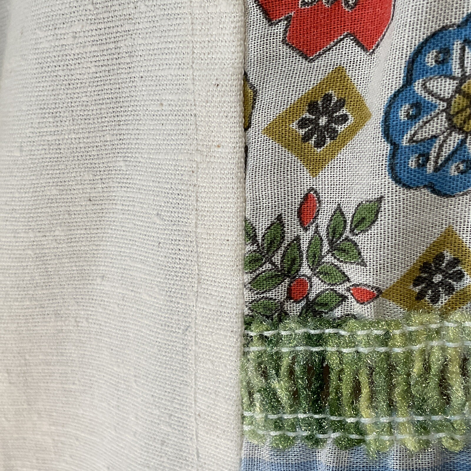 vintage 70's patchwork button down shirt/shacket-… - image 5