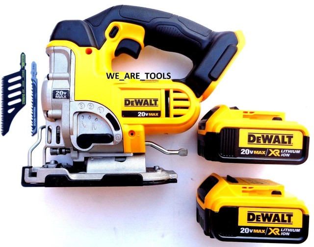 DeWalt DCS331 20V Cordless Variable Speed Jig Saw, (2) DCB204 Batteries