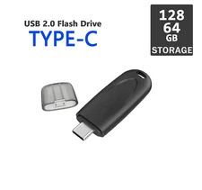64/128GB USB C Flash Drive USB 2.0 Type C Mini USB Drive Portable Drive Storage