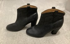 Stivaletti western INDIGO by CLARKS 63157 in pelle nera tacco alto donna 9 M