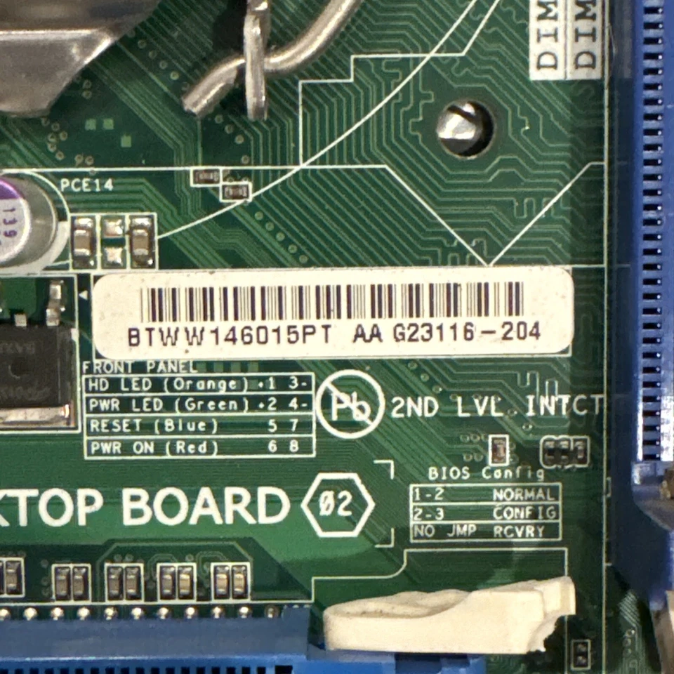 Intel DH61WW Desktop micro ATX Motherboard- G23116-204 W Pentium G462 GUC - Image 4 of 4