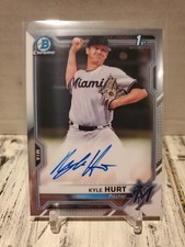 2021 Bowman Chrome 1st Kyle Hurt Base Auto Marlins HOT ROOKIE RC Autograph C1