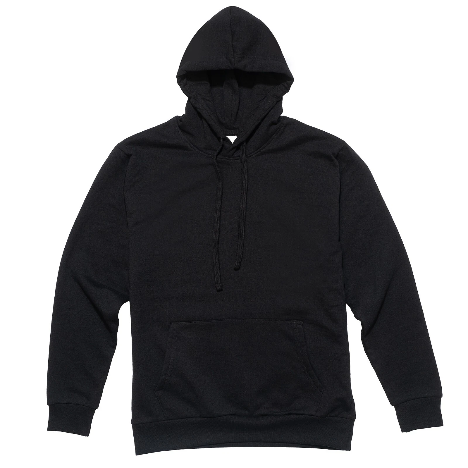 Plain Black Hoodie Mens WHOLESALE 6 PACK Hooded Sweatshirt Fleece Black Hoodie.