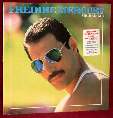 LP SEALED FREDDIE MERCURY MR. BAD GUY 1985 COLUMBIA HYPE STICKER ORIG PRESS