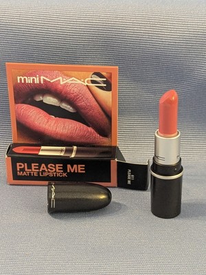NIB Mac lipstick Please Me #611 Mini Travel- size Discontinued Worldwide Ship