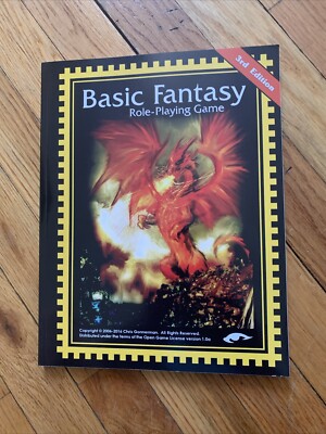 Basic Fantasy Role-Playing Game by Chris Gonnerman. 3rd Edition Softcover