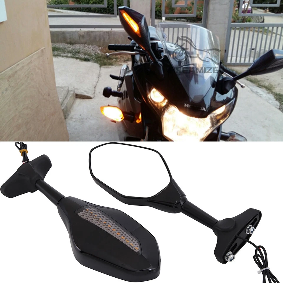 Indicador de espejos retrovisores LED intermitente para motocicleta Hyosung GT250R GT650R Foto 4 de 4